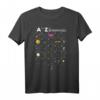 A bis Z Lustiges Astronomie-Liebhaber T-Shirt für Weltraumfans, Astronomen & Wissenschaftslehrer