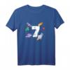 Kinder Rakete Geburtstag T-Shirt – Ich bin schon 7 Jahre, Astronomie Geschenkidee für Jungen, Astronauten, Planeten & Weltraumfans