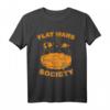 Flat Mars Society Shirt mit Globus und Planeten - Flache Erde Theorie, Sarkastisches Weltraum Forscher T-Shirt, Geschenk für Wissenschaftler & Sci-Fi Fans