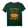 Flat Mars Society Shirt mit Globus und Planeten - Flache Erde Theorie, Sarkastisches Weltraum Forscher T-Shirt, Geschenk für Wissenschaftler & Sci-Fi Fans