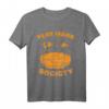 Flat Mars Society Shirt mit Globus und Planeten - Flache Erde Theorie, Sarkastisches Weltraum Forscher T-Shirt, Geschenk für Wissenschaftler & Sci-Fi Fans