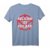 Religion ist heilbar Pentagramm Atheist T-Shirt - Provokantes Satan Motiv für Atheisten, Antichristen & Religionskritiker