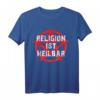 Religion ist heilbar Pentagramm Atheist T-Shirt - Provokantes Satan Motiv für Atheisten, Antichristen & Religionskritiker