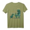 Funny Atheist Gift - Dad does God Exist Dinosaur T-Shirt mit Papa & Baby Dinosaurier Motiv für Geburtstage, Weihnachten & mehr