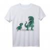 Funny Atheist Gift - Dad does God Exist Dinosaur T-Shirt mit Papa & Baby Dinosaurier Motiv für Geburtstage, Weihnachten & mehr