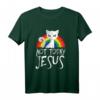 Nicht heute Jesus Anti Christ Satan Katzen T-Shirt – Gothic, Paranormal & Atheist Design für Fans von Death Metal, Satanismus & Verborgenem
