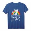 Nicht heute Jesus Anti Christ Satan Katzen T-Shirt – Gothic, Paranormal & Atheist Design für Fans von Death Metal, Satanismus & Verborgenem