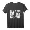Essen Schlafen Handball T-Shirt – Geschenk für Handballer, Trainer & Fans, Ideal zu Weihnachten & Geburtstag