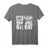 Essen Schlafen Handball T-Shirt – Geschenk für Handballer, Trainer & Fans, Ideal zu Weihnachten & Geburtstag