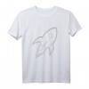 Rakete zum Ausmalen T-Shirt für Kinder – Kreatives T-Shirt zum Ausmalen mit Stoffstiften, individuell gestaltbar