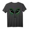 Grünes Alien-Eyes Area-51 Halloween-Kostüm - Gruseliges Alien T-Shirt für Kinder und Erwachsene, perfekt für Partys und Süßes-oder-Saures