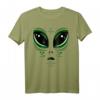 Grünes Alien-Eyes Area-51 Halloween-Kostüm - Gruseliges Alien T-Shirt für Kinder und Erwachsene, perfekt für Partys und Süßes-oder-Saures