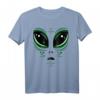 Grünes Alien-Eyes Area-51 Halloween-Kostüm - Gruseliges Alien T-Shirt für Kinder und Erwachsene, perfekt für Partys und Süßes-oder-Saures