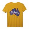 Australien Karte Reisen T-Shirt mit Koalas, Kängurus & Strandwellen – Perfektes Geschenk für Australien-Fans, Reisende & Familie