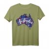 Australien Karte Reisen T-Shirt mit Koalas, Kängurus & Strandwellen – Perfektes Geschenk für Australien-Fans, Reisende & Familie