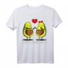 Avocado Paar Vegan Vegetarier Let's Avocuddle T-Shirt - Romantisches und humorvolles Partner-Shirt für Vegane und Vegetarische Paare