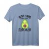Nur ein Mädchen, das Avocado liebt - Lustiges Avocado T-Shirt für Frauen, Mädchen & Kinder, ideales Geschenk für Veganer, Vegetarier & Avocado-Fans