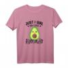 Nur ein Mädchen, das Avocado liebt - Lustiges Avocado T-Shirt für Frauen, Mädchen & Kinder, ideales Geschenk für Veganer, Vegetarier & Avocado-Fans