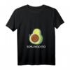 Damen Schlavocado Avocado Schlafshirt – Lustiger Pyjama mit V-Ausschnitt für gemütliche Nächte