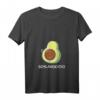 Damen Schlavocado Avocado Schlafshirt – Lustiger Pyjama mit V-Ausschnitt für gemütliche Nächte
