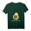 Damen Schlavocado Avocado Schlafshirt – Lustiger Pyjama mit V-Ausschnitt für gemütliche Nächte