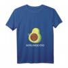 Damen Schlavocado Avocado Schlafshirt – Lustiger Pyjama mit V-Ausschnitt für gemütliche Nächte