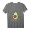 Damen Schlavocado Avocado Schlafshirt – Lustiger Pyjama mit V-Ausschnitt für gemütliche Nächte