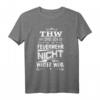 THW Wir kommen wenn die Feuerwehr nicht weiter weiß T-Shirt – Lustiges Ehrenamtliches Helfer-Shirt für Stammesführer & Unterstützer