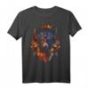 Wolf Herbst Blätter | Kunst Tier Motiv Wolf T-Shirt – Perfekt für Tierliebhaber, Naturfreunde und Wolfsfans