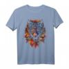 Wolf Herbst Blätter | Kunst Tier Motiv Wolf T-Shirt – Perfekt für Tierliebhaber, Naturfreunde und Wolfsfans