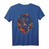 Wolf Herbst Blätter | Kunst Tier Motiv Wolf T-Shirt – Perfekt für Tierliebhaber, Naturfreunde und Wolfsfans