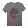 Wolf Herbst Blätter | Kunst Tier Motiv Wolf T-Shirt – Perfekt für Tierliebhaber, Naturfreunde und Wolfsfans