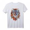 Wolf Herbst Blätter | Kunst Tier Motiv Wolf T-Shirt – Perfekt für Tierliebhaber, Naturfreunde und Wolfsfans