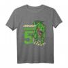 Kinder Dinosaurier 5 Geburtstag Deko & T-Shirt - Lustiges Dino T-Shirt für Jungen zum 5. Geburtstag & Dino Party