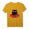 Katzen T-Shirt mit Lucifer Teufel Motiv – Süßes Katzenpfoten Satan Spruch Outfit für Katzenliebhaber, Mamas & Dämonen-Fans