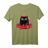 Katzen T-Shirt mit Lucifer Teufel Motiv – Süßes Katzenpfoten Satan Spruch Outfit für Katzenliebhaber, Mamas & Dämonen-Fans