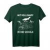 Mit Volldampf in die Schule - Lustiges Zug Einschulung T-Shirt für Erstklässler und Zug Fan Kinder