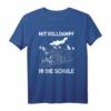 Mit Volldampf in die Schule - Lustiges Zug Einschulung T-Shirt für Erstklässler und Zug Fan Kinder
