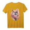 Eule Kirschblüten Kunstwerk T-Shirt – Tierliebe & Naturmotive für Eulenfans und Tierfreunde