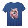 Eule Kirschblüten Kunstwerk T-Shirt – Tierliebe & Naturmotive für Eulenfans und Tierfreunde