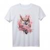 Eule Kirschblüten Kunstwerk T-Shirt – Tierliebe & Naturmotive für Eulenfans und Tierfreunde
