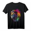 Buntes Löwen Kunstwerk Tier T-Shirt – Perfekt für Tierliebhaber, Freunde & Familie, ideal als Geschenk