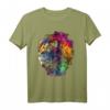 Buntes Löwen Kunstwerk Tier T-Shirt – Perfekt für Tierliebhaber, Freunde & Familie, ideal als Geschenk