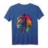 Buntes Löwen Kunstwerk Tier T-Shirt – Perfekt für Tierliebhaber, Freunde & Familie, ideal als Geschenk