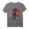 Buntes Löwen Kunstwerk Tier T-Shirt – Perfekt für Tierliebhaber, Freunde & Familie, ideal als Geschenk