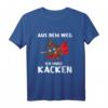 Lustiges Kackhaufen T-Shirt mit Spruch - Aus dem Weg, ich muss kacken! Perfektes Geschenk für Freunde und Humorliebhaber