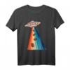 Alien Ufo Kaffeebohnen Barista Kaffee Kaffeeliebhaber Retro T-Shirt – Lustiges Kaffee Motiv für Kaffeefans & Baristas, ideales Geschenk für Kaffeejunkies
