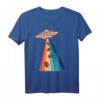 Alien Ufo Kaffeebohnen Barista Kaffee Kaffeeliebhaber Retro T-Shirt – Lustiges Kaffee Motiv für Kaffeefans & Baristas, ideales Geschenk für Kaffeejunkies