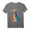 Alien Ufo Kaffeebohnen Barista Kaffee Kaffeeliebhaber Retro T-Shirt – Lustiges Kaffee Motiv für Kaffeefans & Baristas, ideales Geschenk für Kaffeejunkies