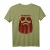 Herren Lustiges Bart Spruch T-Shirt - Respect the Beard Geschenk für Papas, Väter, Friseure & Bartliebhaber